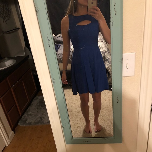 NEW Blue Flowy Dress - Picture 2 of 2